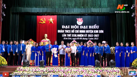 Đại hội đại biểu Đo&agrave;n TNCS Hồ Ch&iacute; Minh huyện Kim Sơn