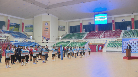 Khai mạc Giải B&oacute;ng chuyền nam tỉnh Ninh B&igrave;nh năm 2024