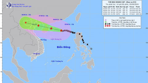 C&ocirc;ng điện số 21 của Chủ tịch UBND tỉnh Ninh B&igrave;nh về việc tập trung ứng ph&oacute; khẩn cấp b&atilde;o số 03