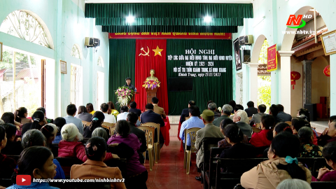 Đại biểu HĐND tỉnh tiếp x&uacute;c với cử tri huyện th&ocirc;n Kh&aacute;nh Trung, x&atilde; Ninh Khang