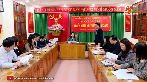 Ban Bi&ecirc;n tập Cổng Th&ocirc;ng tin điện tử Đảng bộ tỉnh triển khai nhiệm vụ năm 2023