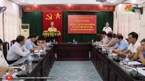 Y&ecirc;n Kh&aacute;nh lấy &yacute; kiến h&agrave;i l&ograve;ng của người d&acirc;n về kết quả x&acirc;y dựng huyện n&ocirc;ng th&ocirc;n mới n&acirc;ng cao