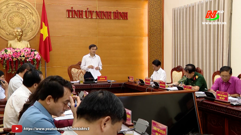 Giao ban thường trực tỉnh ủy 6 th&aacute;ng đầu năm 2023