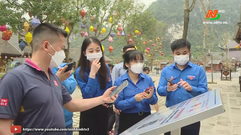 Kh&aacute;nh th&agrave;nh c&ocirc;ng tr&igrave;nh &ldquo;Điểm qu&eacute;t m&atilde; QR" quảng b&aacute; du lịch Ninh B&igrave;nh