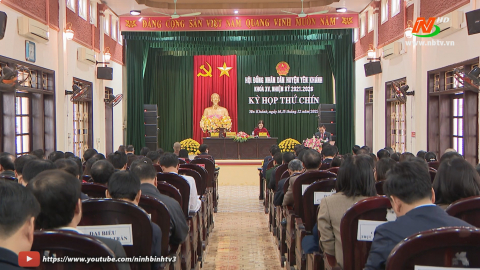 Kỳ họp thứ ch&iacute;n, HĐND huyện Y&ecirc;n Kh&aacute;nh kh&oacute;a XV