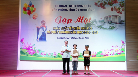 C&ocirc;ng đo&agrave;n văn ph&ograve;ng Tỉnh ủy gặp mặt nh&acirc;n ng&agrave;y quốc tế Thiếu nhi 1/6