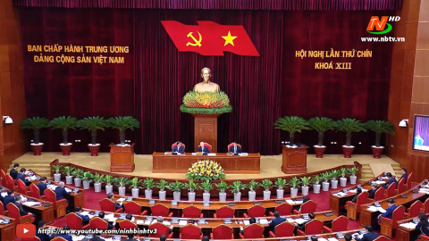 Khai mạc Hội nghị lần thứ ch&iacute;n Ban Chấp h&agrave;nh Trung ương Đảng kh&oacute;a XIII