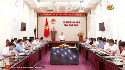 UBND tỉnh l&agrave;m việc với Ban Quản l&yacute; Dự &aacute;n đầu tư x&acirc;y dựng c&ocirc;ng tr&igrave;nh NN&PTNT