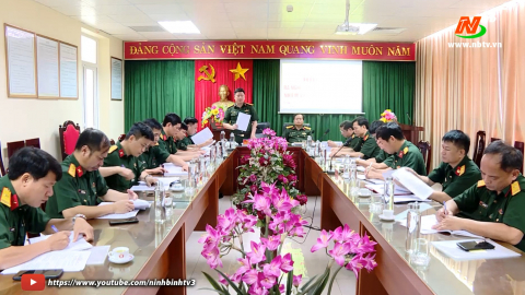 Đảng ủy c&aacute;c ph&ograve;ng thuộc Bộ CHQS tỉnh ra Nghị quyết l&atilde;nh đạo thực hiện nhiệm vụ 6 th&aacute;ng cuối năm 2024