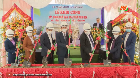 Khởi c&ocirc;ng x&acirc;y dựng nh&agrave; văn h&oacute;a th&ocirc;n Y&ecirc;n H&oacute;a