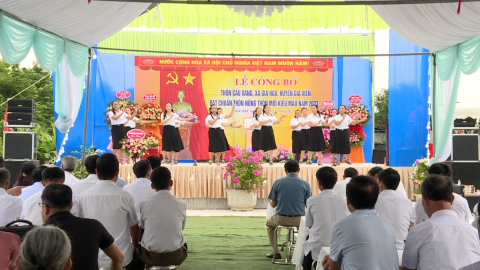 Th&ocirc;n Cầu V&agrave;ng đạt chuẩn khu d&acirc;n cư NTM kiểu mẫu