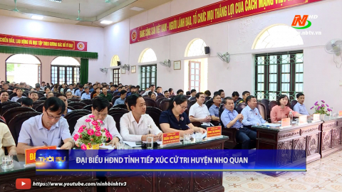 Đại biểu HĐND tỉnh tiếp x&uacute;c cử tri huyện Nho Quan