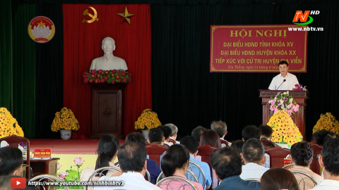Đại biểu HĐND tỉnh tiếp x&uacute;c cử tri tại c&aacute;c x&atilde; Gia Thắng, Gia Trung, Gia Tiến, huyện Gia Viễn