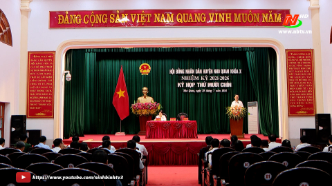 Kỳ họp thứ mười ch&iacute;n, HĐND huyện Nho Quan kh&oacute;a X