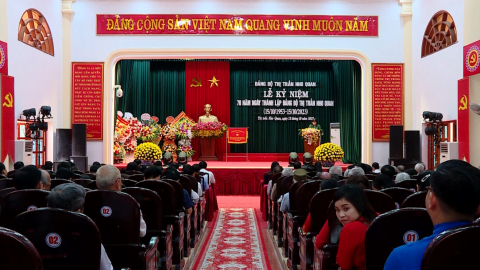 Kỷ niệm 70 năm ng&agrave;y th&agrave;nh lập Đảng bộ thị trấn Nho Quan