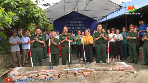 Khởi c&ocirc;ng x&acirc;y dựng nh&agrave; t&igrave;nh nghĩa tại x&atilde; Ninh Khang