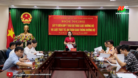 Hội nghị lấy &yacute; kiến g&oacute;p &yacute; v&agrave;o dự thảo Luật Đường bộ v&agrave; Luật Trật tự, an to&agrave;n giao th&ocirc;ng đường bộ tr&igrave;nh tại kỳ họp thứ 6, Quốc hội kh&oacute;a XV