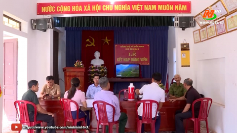 Kim Sơn ho&agrave;n th&agrave;nh chỉ ti&ecirc;u kết nạp Đảng vi&ecirc;n năm 2022