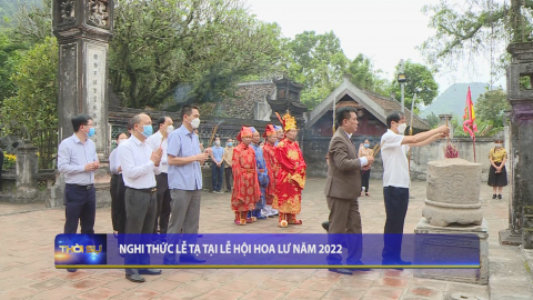 Nghi thức lễ tạ tại Lễ hội Hoa Lư năm 2022