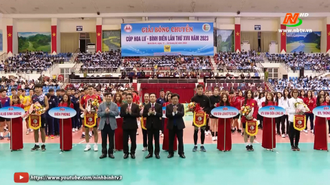 Khai mạc giải b&oacute;ng chuyền c&uacute;p Hoa Lư - B&igrave;nh Điền lần thứ XVII năm 2023