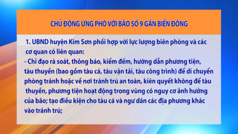 Chủ động ứng ph&oacute; với b&atilde;o số 9 gần biển đ&ocirc;ng