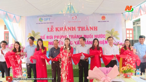 Kh&aacute;nh th&agrave;nh bể bơi ph&ograve;ng chống đuối nước cho trẻ em tại Y&ecirc;n Kh&aacute;nh v&agrave; Hoa Lư