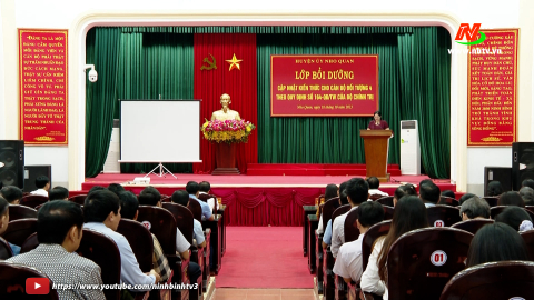 Nho Quan bồi dưỡng, cập nhật kiến thức cho c&aacute;n bộ