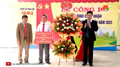 Th&ocirc;n Đồi Lại đạt chuẩn th&ocirc;n n&ocirc;ng th&ocirc;n mới kiểu mẫu