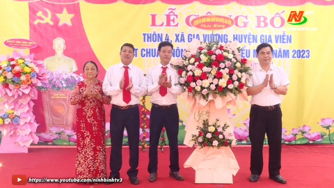 Th&ocirc;n 4, x&atilde; Gia Vượng đạt chuẩn n&ocirc;ng th&ocirc;n mới kiểu mẫu