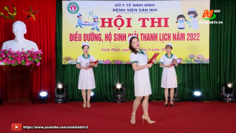 Hội thi điều dưỡng, hộ sinh giỏi, thanh lịch tại Bệnh viện Sản Nhi tỉnh