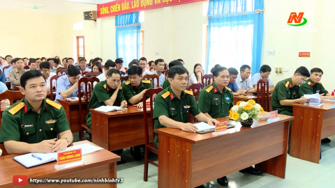 Khai mạc lớp bồi dưỡng chuy&ecirc;n m&ocirc;n nghiệp vụ cho ch&iacute;nh trị vi&ecirc;n Ban CHQS cấp x&atilde;