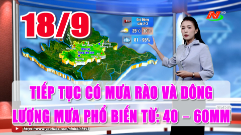 Dự b&aacute;o thời tiết 18/9: Tiếp tục mưa r&agrave;o, cục bộ c&oacute; mưa to. Đề ph&ograve;ng xảy ra lốc, s&eacute;t v&agrave; gi&oacute; giật mạnh