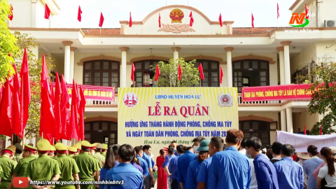 Hoa Lư ra qu&acirc;n hưởng ứng th&aacute;ng h&agrave;nh động ph&ograve;ng, chống ma t&uacute;y