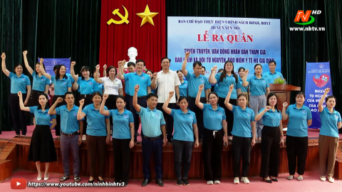 Y&ecirc;n M&ocirc; ra qu&acirc;n tuy&ecirc;n truyền, vận động nh&acirc;n d&acirc;n tham gia BHXH to&agrave;n d&acirc;n
