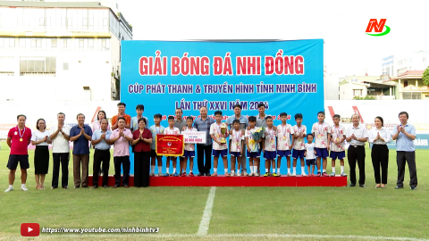 Y&ecirc;n Kh&aacute;nh v&ocirc; địch Giải b&oacute;ng đ&aacute; nhi đồng c&uacute;p PT-TH tỉnh Ninh B&igrave;nh năm 2024