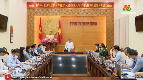 Thường trực Tỉnh ủy triển khai nhiệm vụ trọng t&acirc;m c&ocirc;ng t&aacute;c th&aacute;ng 11 