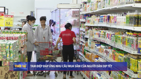 Tam Điệp đ&aacute;p ứng nhu cầu mua sắm của người d&acirc;n dịp Tết