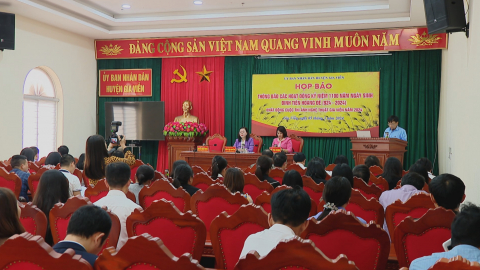Họp b&aacute;o th&ocirc;ng tin c&aacute;c hoạt động kỷ niệm 1100 năm ng&agrave;y sinh Đinh Ti&ecirc;n Ho&agrave;ng Đế