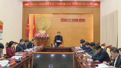 Hội nghị Ban Thường vụ Tỉnh ủy ng&agrave;y 12/12/2024