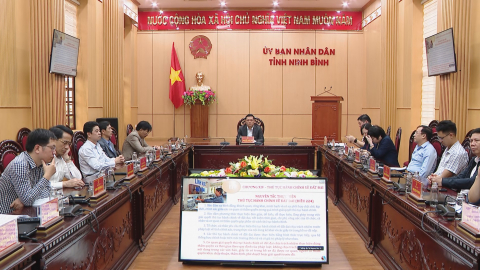 Hội nghị trực tuyến triển khai thi h&agrave;nh Luật Đất đai 2024