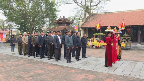 Lễ hội đền Nguyễn C&ocirc;ng Trứ - Nơi giao thoa gi&aacute; trị văn h&oacute;a t&acirc;m linh
