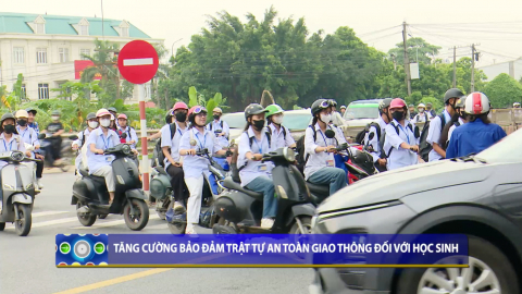 Tăng cường đảm bảo trật tự an to&agrave;n giao th&ocirc;ng đối với học sinh