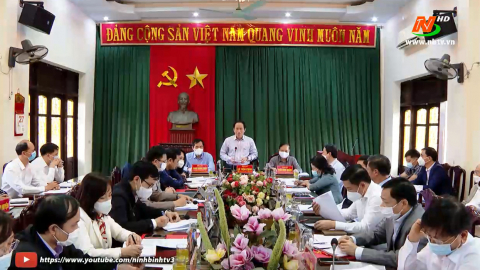Đo&agrave;n khảo s&aacute;t Ban Chỉ đạo Đề &aacute;n Trung ương 5 l&agrave;m việc tại Kim Sơn