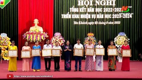 Ng&agrave;nh Gi&aacute;o dục v&agrave; Đ&agrave;o tạo huyện Y&ecirc;n Kh&aacute;nh v&agrave; huyện Gia Viễn triển khai nhiệm vụ năm học 2023 - 2024