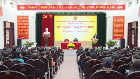 HĐND th&agrave;nh phố Tam Điệp tổ chức kỳ họp thường lệ cuối năm