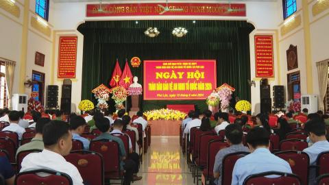 Ng&agrave;y hội to&agrave;n d&acirc;n bảo vệ an ninh Tổ quốc tại x&atilde; Ph&uacute; Lộc, huyện Nho Quan