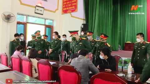 Qu&acirc;n khu 3 kiểm tra c&ocirc;ng t&aacute;c tuyển chọn v&agrave; gọi c&ocirc;ng d&acirc;n nhập ngũ năm 2022 tại Ninh B&igrave;nh