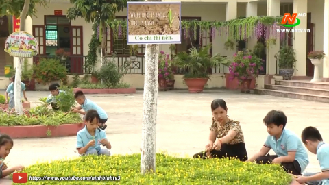 Y&ecirc;n Kh&aacute;nh với m&ocirc; h&igrave;nh trường học xanh - sạch - đẹp - an to&agrave;n - hạnh ph&uacute;c