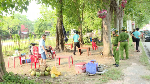 Phường Hoa Lư duy tr&igrave; trật tự đ&ocirc; thị