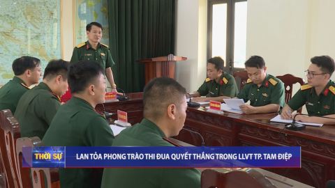 Lan tỏa phong tr&agrave;o thi đua quyết thắng trong LLVT th&agrave;nh phố Tam Điệp